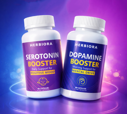 Пакет Dopamine & Serotonin Booster - Двойна подкрепа за Мотивация, Фокус, Настроение, Спокойствие, Сън
