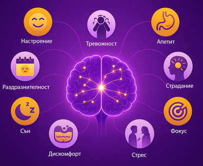 Serotonin Booster Натурална добавка за баланс, спокойствие, добро настроение и емоционално благосъстояние